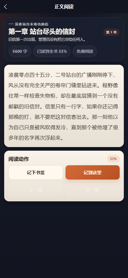灯下小说馆小程序 7413