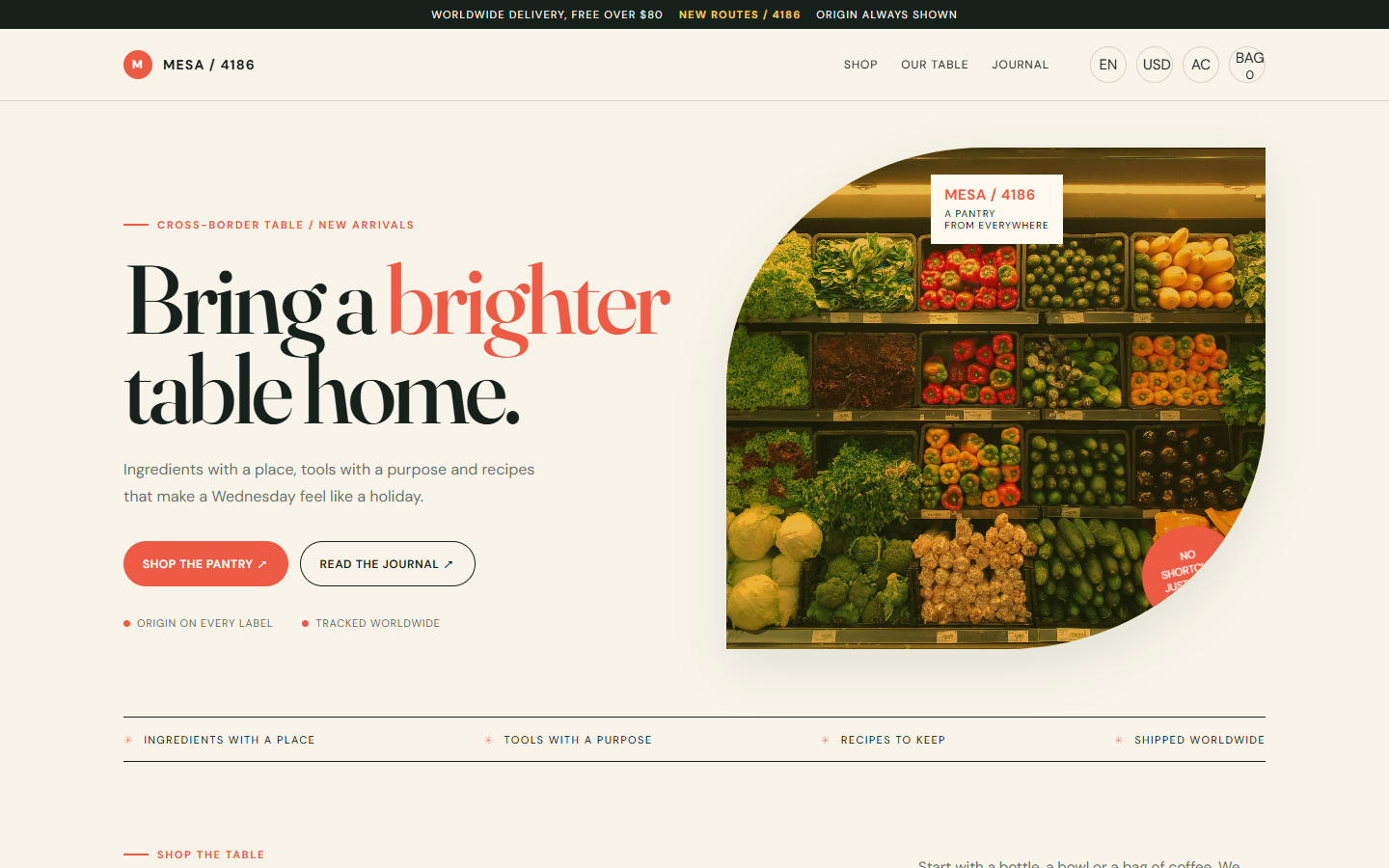 MESA / GLOBAL PANTRY 4186