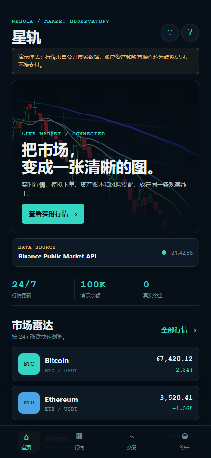 星轨交易所演示站 7351