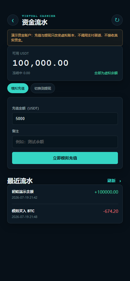 星轨交易所演示站 7351