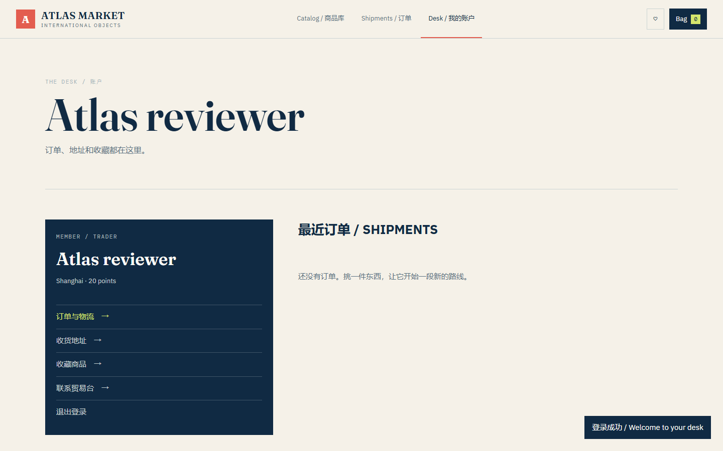 Atlas Market / International Objects 7354